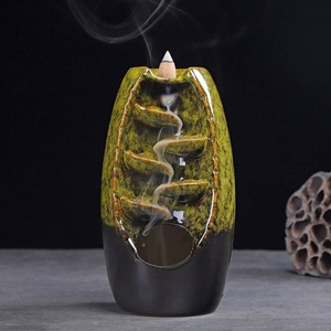 Gift Box Aromatic Waterfall Modern Chinese Style <b>Backflow</b> Ceramic <b>Incense</b> Holder Home Decor <b>Burner</b> - Product Image 4