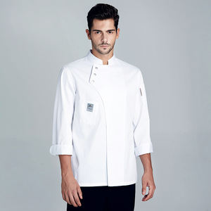 Divisa <span class=keywords><strong>da</strong></span> <span class=keywords><strong>Chef</strong></span> Bianca <span class=keywords><strong>da</strong></span> <span class=keywords><strong>Uomo</strong></span> Taglie Forti a Maniche Lunghe Vendita all'Ingrosso per Hotel Ristorante Sala <span class=keywords><strong>da</strong></span> Pranzo e Bar - Product Image 4