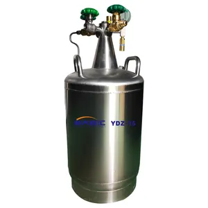생물학 사용을 위한 질소 dewar YDZ-15 각자 압력을 가한 액체 질소 탱크
