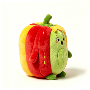 Peluche de pimiento personalizado, peluche de verdura, juguete de peluche de pimiento - Product Image 3