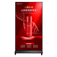 Écran LCD vertical tactile 4K avec support, affichage numérique pour publicité, luminosité de 500 cd et fixation murale