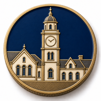 Horloge personnalisée en alliage de zinc, cadeau promotionnel pour événements communautaires, fabrication directe en gros, pièce commémorative