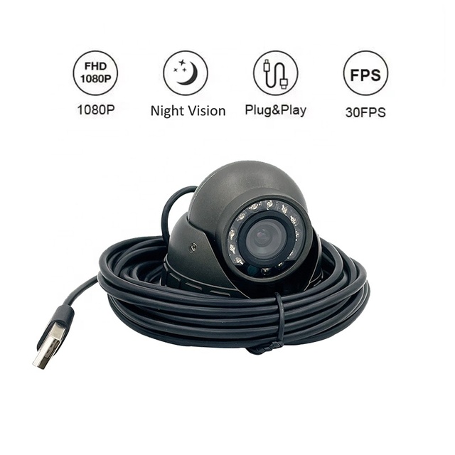 HD 1920*1080P CMOS USB Camera 12pcs  940nm IR LED Night Vision CCTV Truck Camera Vehicles
