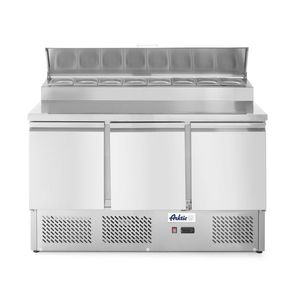 Arktic 230V/310W GN 380L Frigorifero a Tre Porte con Vetrina 1365x702x(H)1265mm Attrezzatura di Refrigerazione Commerciale per Cucine - Product Image 1