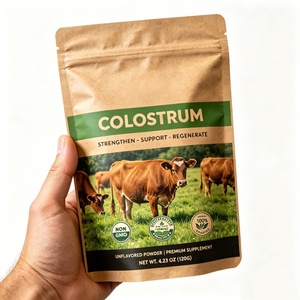 Bolsa de Papel Kraft Biodegradable con Recubrimiento de PLA Sostenible, con Logotipo Personalizado, Bolsa Compostable para Alimentos con Cierre, Impresión Digital para Proteínas - Product Image 3