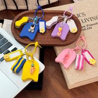 Gantungan Kunci Boneka Perenang Musim Panas Kawaii, Liontin EVA, Tag Anti-Hilang DIY, Hiasan Tas Pantai, Suvenir untuk Penggemar Renang, Hadiah