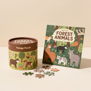 Customized Recycled Paper Tubes with Labels, Suitable for Packaging <b>Puzzles</b> and Toy Handicrafts. Multiple Designs Are Available. - Product Image 5