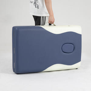 Table de massage en aluminium à deux sections, bicolore, pliable, légère et facile à transporter, pour instituts de beauté et spas - Product Image 3