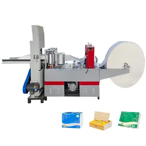 Automatic Paper Folding Napkin Tissue Making Machine Colour Printed 1/4 Folding Napkin Paper Machine