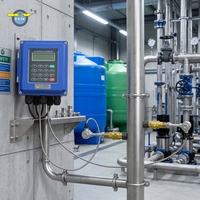 Insteektype TUF-2000B Ultrasone flowmeter Klembevestiging Niet-invasief -30 ° C tot 160 ° C ±1% RS485 voor water, olie, chemicaliën en vloeistoffen