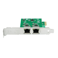 1Gbe 2 puertos PCIE X1 Gigabit RJ45 Puertos duales Servidor PCI-E Tarjeta de red Lan Realtek 8111F