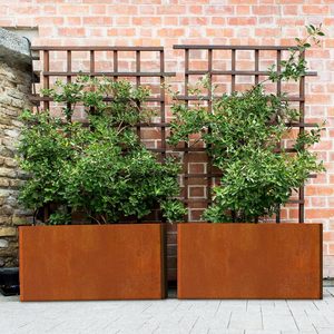 Boîte de jardinières <span class=keywords><strong>rectangulaire</strong></span> basse Jardinières en <span class=keywords><strong>acier</strong></span> <span class=keywords><strong>corten</strong></span> Boîte à fleurs de style rustique pour porche, patio, jardin, boîte à fleurs à décor commercial - Product Image 4