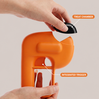 Lanceur de nourriture pour animaux de compagnie, jouet interactif moderne et écologique pour chiens et chats, pistolet à friandises en plastique de qualité alimentaire, pour l'entraînement et le soulagement de l'ennui