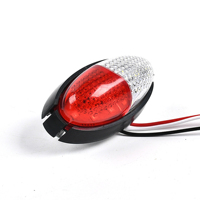 Nouvelle Feuille de Signalisation Latérale LED 24V pour Camion, Feu de Positionnement Latéral et Feu Arrière d'Avertissement pour Camions, Pick-ups, Remorques et Véhicules Commerciaux