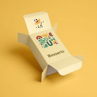Boîte en carton kraft personnalisée, écologique, pour emballage artisanal, impression intégrale, cosmétiques, tasses à café, produits divers