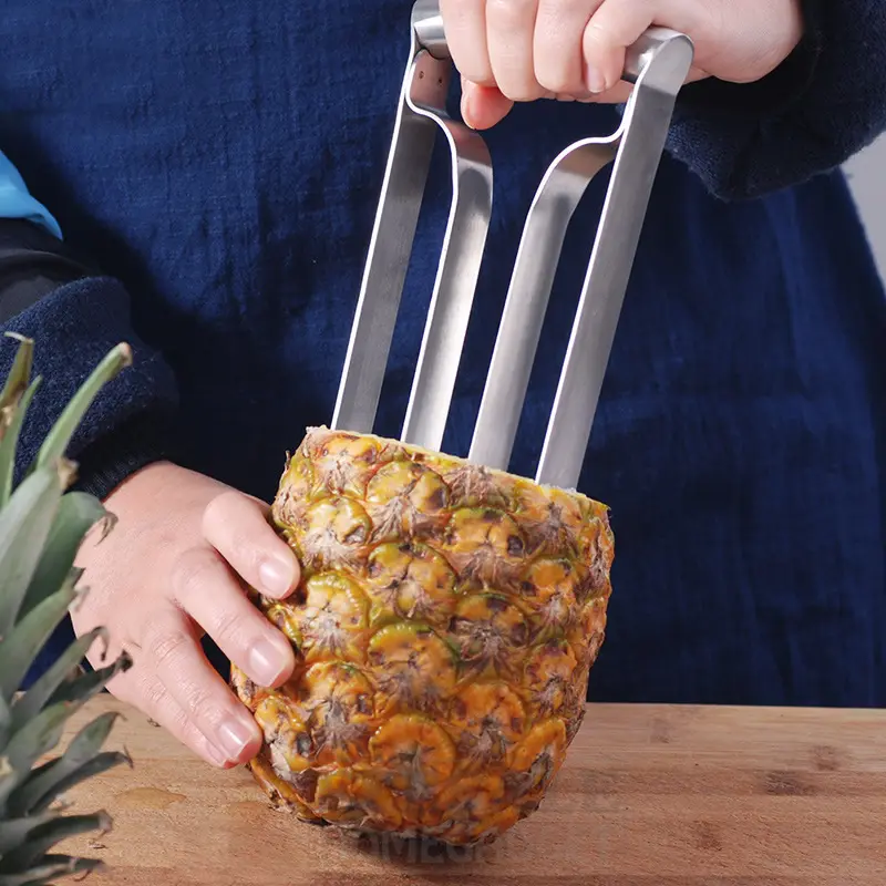 Cortador de abacaxi de aço inoxidável, de alta qualidade, fatiador de frutas, cortador, utensílio de cozinha, ferramenta de corte de frutas