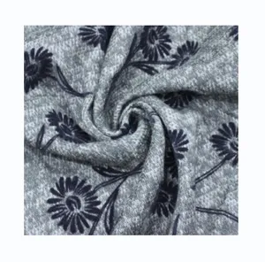 New Hacci floccaggio Stretch personalizza 95% poliestere 5% tessuto Jersey per maglieria Spansex per abbigliamento donna