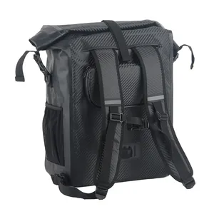 OEM ODM 27L防水ipx6自行车杂货搬运车后包TPU碳外观自行车自行车架3合1背包背包 - Product Image 1