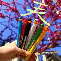 Meistverkaufter Crayon Duck Fensterfenster-Kugelschreiber, schnelltrocknend, Klickmechanismus, niedliches Entenschnabel-Design, 0,5 mm schwarze Tinte, Kunststoff