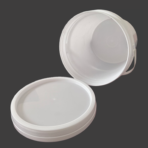 Balde de Tinta de <span class=keywords><strong>5</strong></span> Litros, Mini Balde Plástico Redondo de 5kg, Balde de Plástico com Alça HMT - Product Image 2