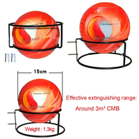 Stock UE 1,3 kg Boule extinctrice CE automatique à poudre sèche ABC pour la maison, le bureau, l'entrepôt et les coffrets électriques