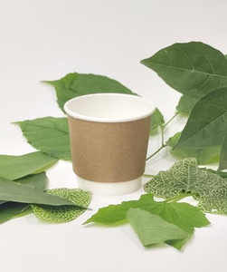 Eco-Friendly Custom Printed Double-Walled Compostable Recyclable 4oz-22oz <b>Coffee</b> Paper <b>Cups</b> Matching <b>Lids</b> Disposable for Parties - Product Image 3