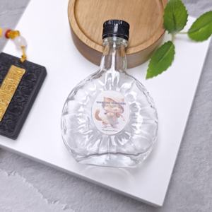 Mini bouteille d'<span class=keywords><strong>alcool</strong></span> exquise transparente Brandy Whisky Vodka <span class=keywords><strong>Gin</strong></span> 50ml bouteille d'<span class=keywords><strong>alcool</strong></span> en verre importée en gros - Product Image 4