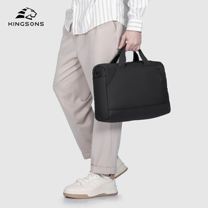 Kingsons Business Briefcase Large Capacity Polyester Men's Laptop <b>Bag</b> For Travel <b>Work</b> - Product Image 4