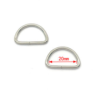 Goedkope Groothandel Hoge Kwaliteit Plat Zilver Gelegeerd Metalen <span class=keywords><strong>Ring</strong></span> Accessoires <span class=keywords><strong>D</strong></span> <span class=keywords><strong>Ring</strong></span> Voor Kleding/Handtassen - Product Image 2