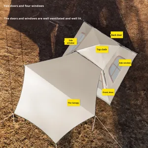 Tente d'auvent étanche intégrée personnalisée Style de camping Protection solaire rehaussement de cryptage pour la famille - Product Image 3