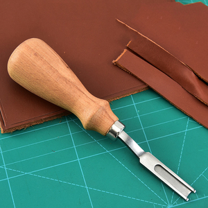 Professionale fai da te in pelle artigianale in legno di faggio strumento <span class=keywords><strong>per</strong></span> lucidare i bordi in pelle smussatore bordo in pelle Trimmer - Product Image 3