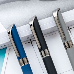 Promotional Gift Business Advertising Multi-<b>Color</b> 1.0Mm Rubber Coated Engraved Logo Rotating Ballpoint <b>Pen</b> - Product Image 2