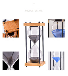 Minuteur créatif rétro en verre de 30 <span class=keywords><strong>minutes</strong></span>, anti-chute, pour décoration - Product Image 4