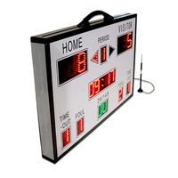 Affiche numérique LED mobile Tableau d'affichage de basket-ball Intérieur/extérieur Portable Minuterie intégrée Buzzer Gestion de contenu à distance pour