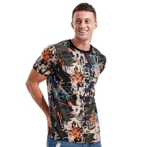 T-shirt Homme Vintage Effet Vieilli 2024 en Coton Lourd Tricoté avec Logo Personnalisé Style Rétro Streetwear Respirant Commande en Gros - Product Image 3