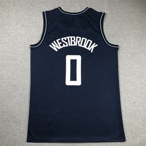 2025 nuovo abbigliamento sportivo da basket traspirante in poliestere 100% Los Angeles 13 George 2 Leonard 0 Westbrook 1 Jersey Team personalizzato Harden - Product Image 3
