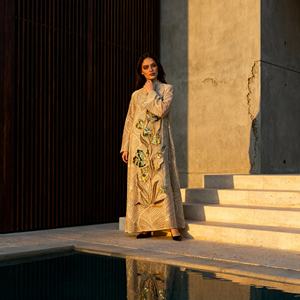 Stylish Luxury Embroidery Polyester Elegant Abaya for Muslim Women Dress Party Occasion Custom Wholesale - Product Image 4