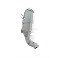 Pièces de tuyau haute Performance échappement avec couvercle d'isolation pour Audi A5 2.0T quattro B9.5 2022-2024 convertisseur de tuyau de descente