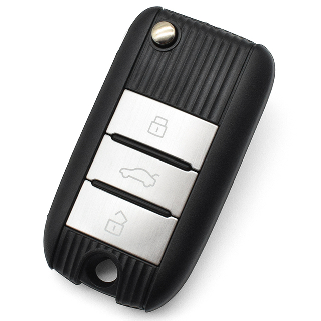 Flip Remote Car Key Fob 434mhz Complete With 47 Transponder Chip Uncut Blade Car Key Replacement