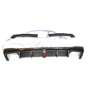 Para 2020-2023 A4 B10 <span class=keywords><strong>S4</strong></span> difusor de alerón de parachoques trasero de fibra de carbono con lámpara - Product Image 2