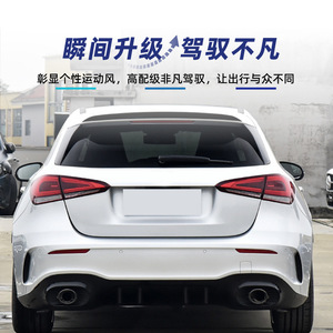 สปอยเลอร์หลัง Mercedes-Benz A-Class W177 สีดำเงา ลายคาร์บอนไฟเบอร์ ABS สำหรับฝากระโปรงท้าย รุ่นปี 2018+ แฮทช์แบ็ก AMG - Product Image 3