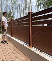 Panneau de clôture composite en aluminium WPC pour extérieur, résistant aux UV, décoratif