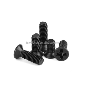 Tornillos de cabeza plana de acero inoxidable, sujetadores avellanados de rosca completa para aplicaciones de maquinaria de madera y metal, medición métrica - Product Image 1