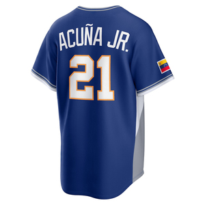 Maillots de baseball personnalisés brodés et cousus pour le World Baseball Classic 2026 de <span class=keywords><strong>l</strong></span>'équipe du Venezuela – Tenues de stade et de déplacement - Product Image 6