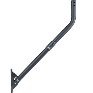 Poteau de montage d'<span class=keywords><strong>antenne</strong></span> robuste JH-Mech pour toit ou mur, facile à utiliser, résistant aux intempéries, en acier noir, montage mural - Product Image 2