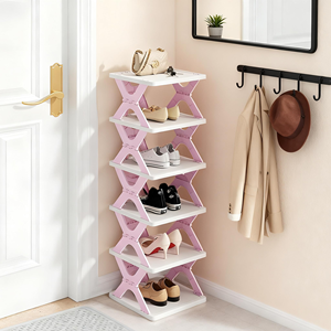 Modern Multi-Layer Shoe <b>Rack</b> Simple Space-Saving Household Door Shoe Cabinet for Small Narrow Spaces Internet - Product Image 1