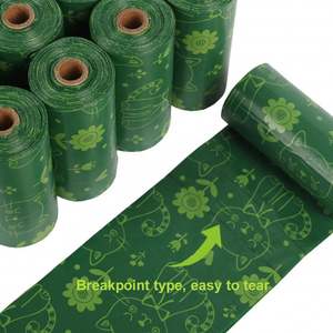 Ready to Ship Pet Waste Disposal Eco-Friendly Biodegradable 60Rolls with Cute Pattern - Product Image 4