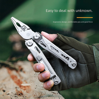 DL30 DUTRIEUX Ensemble de pinces multi-outils en acier inoxydable, couteau pliant multifonctionnel tactique EDC pour le camping, la chasse, cadeaux pour hommes