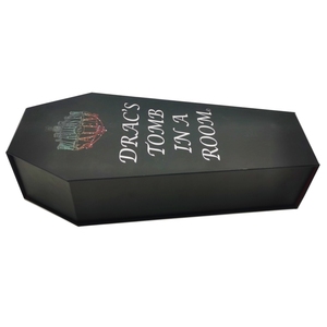 장례식 관 장난감 할로윈 및 고스 액세서리 와인 포장 상자 - Product Image 3