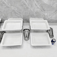 Présentoir Alimentaire Céramique 3 Étages pour Hôtellerie en Gros, Supports de Présentation Buffet, Plateaux de Service Traiteur pour un Service Facile